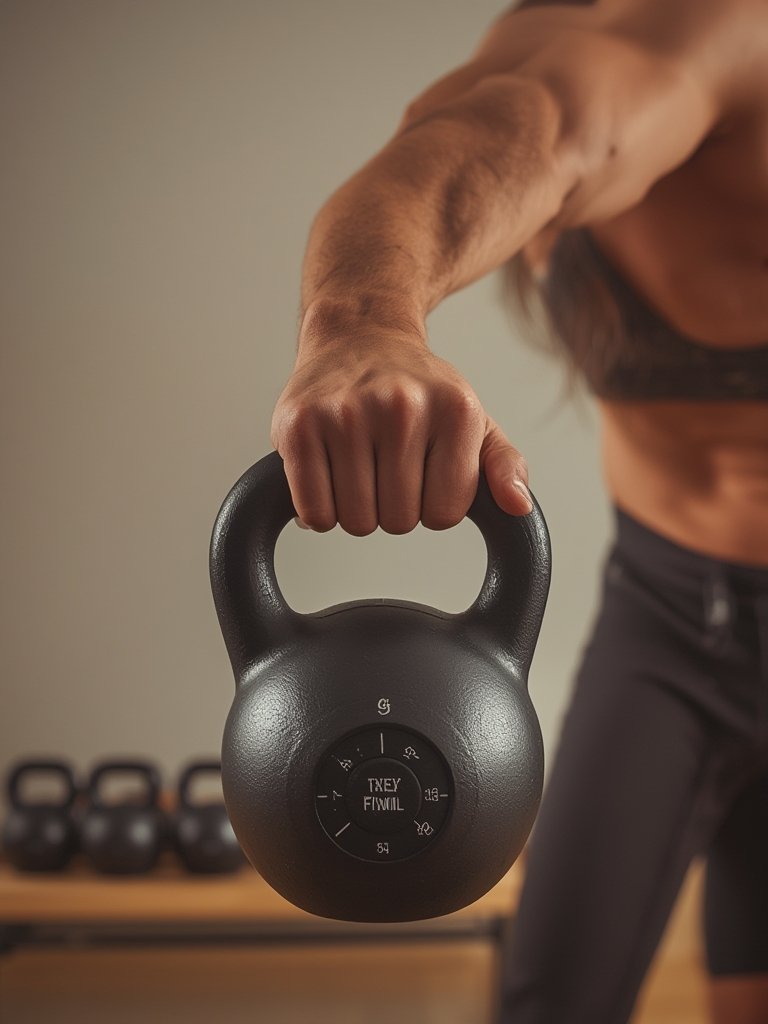adjustable kettlebell in action